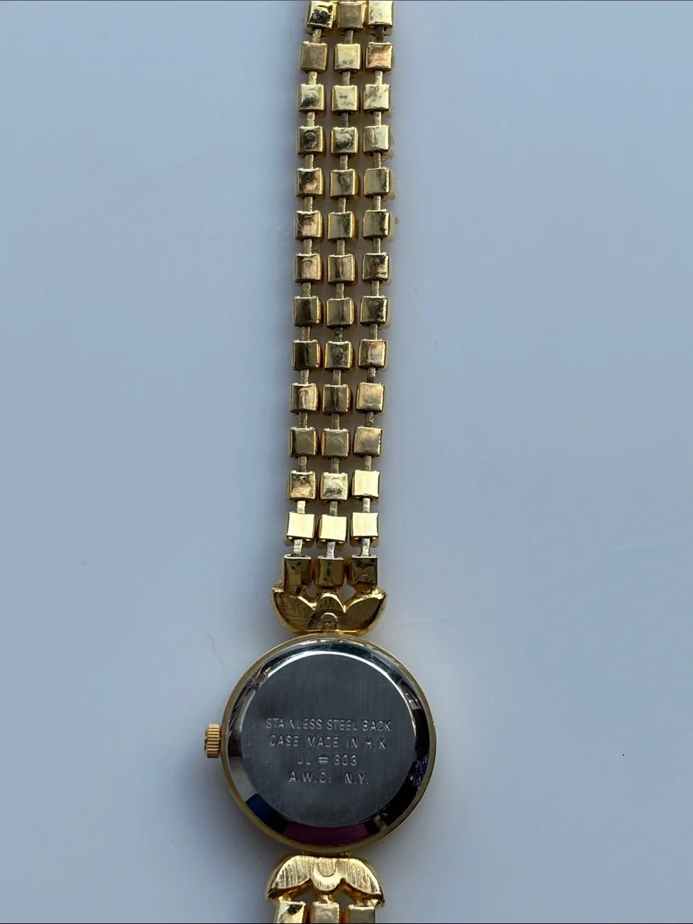 Hong Kong Vintage Mirage Gold-Tone Quartz Bracelet Watch